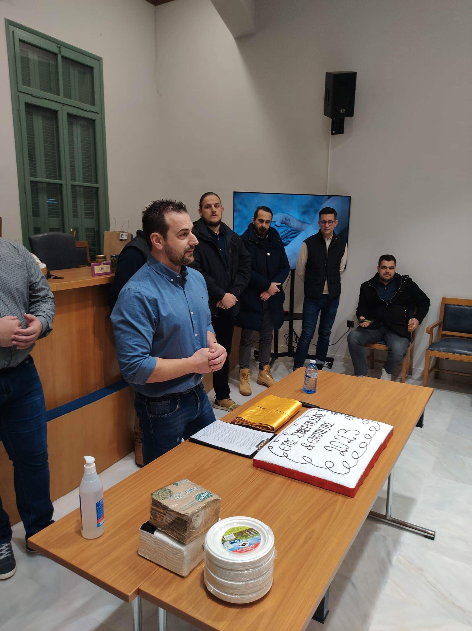 Κοπή Πρωτοχρονιάτικης πίτας ΣΕΜ